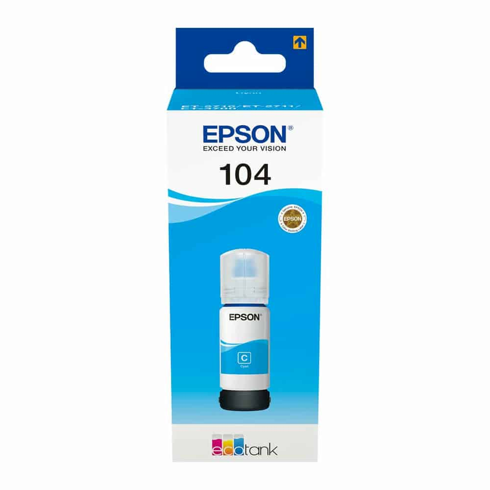 Epson 104 Cyan Ink 65ml Refill Bottle